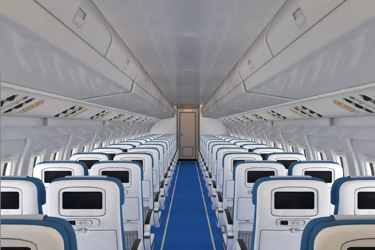 Airplane Cabin Low-poly 3D model