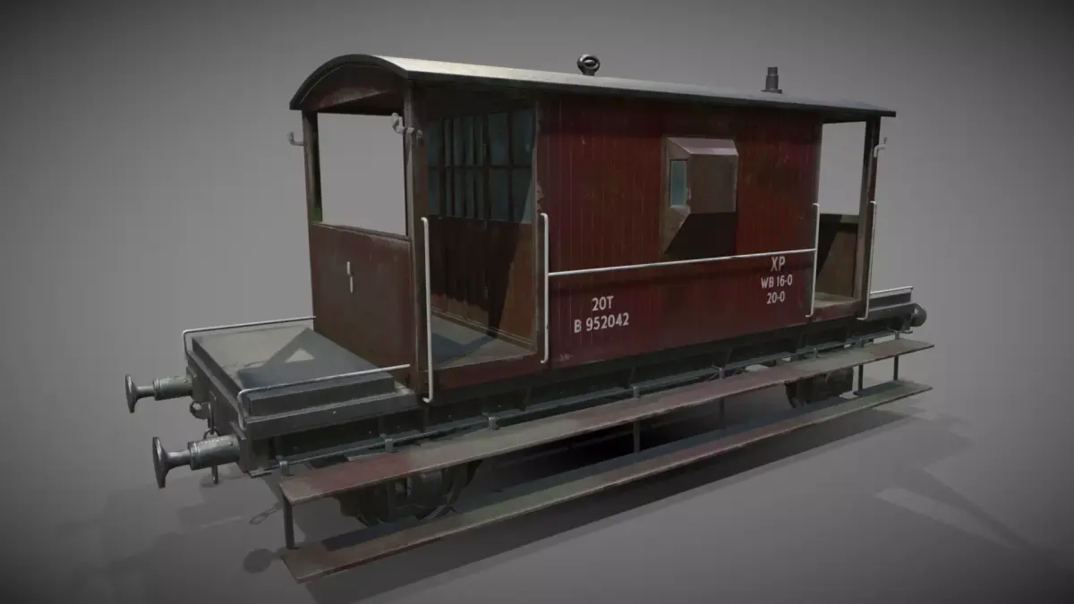 Break Van Low-poly 3D model