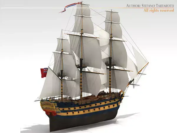 HMS Leopard 3D model