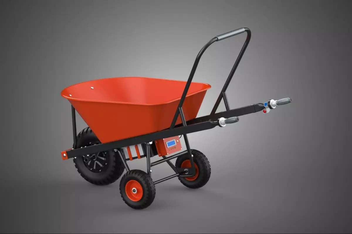 TIPPING TILT DUMP ELECTRIC WHEELBARROW WHEEL BARROW BATTERY BLDC 3D model