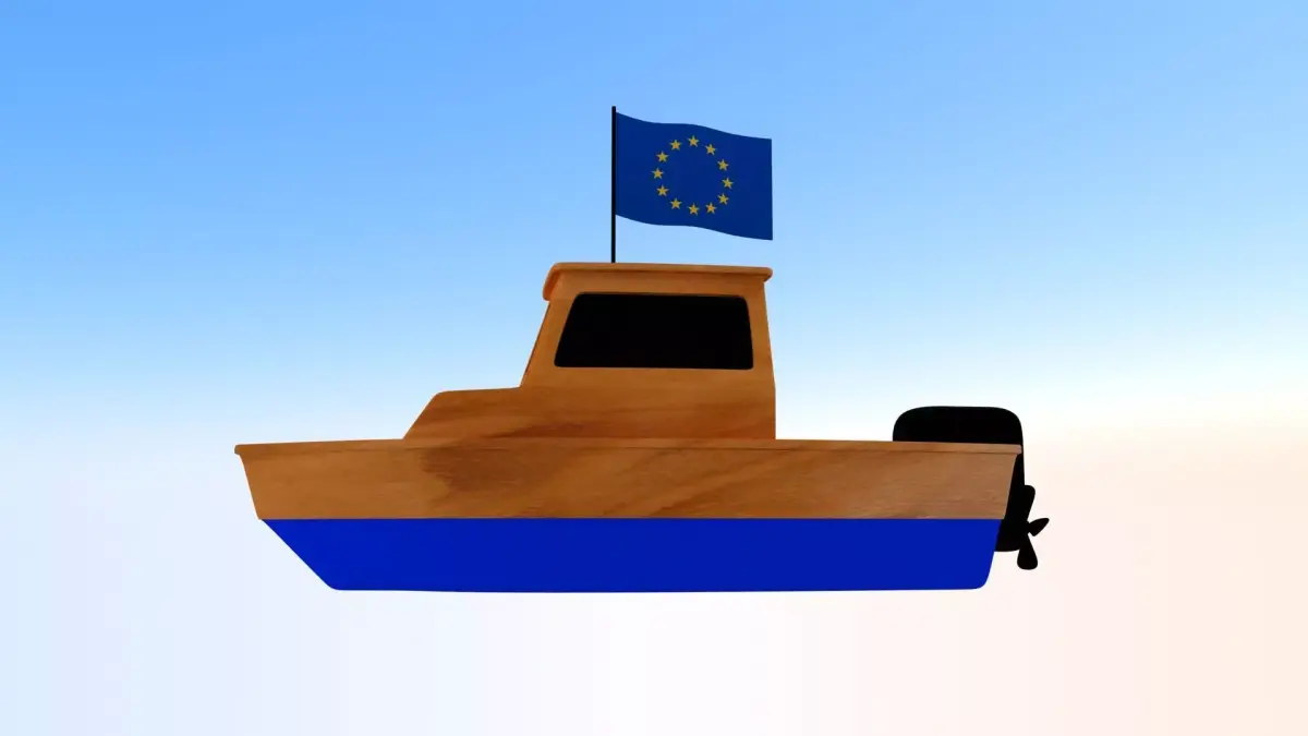 Europe fishing Boat 3D model