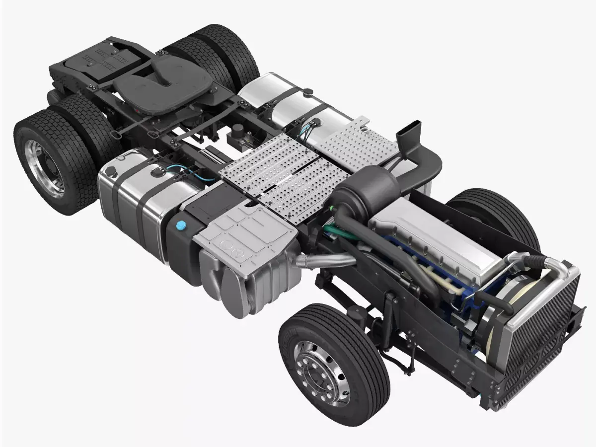 Truck Chassis 4X2 3D model