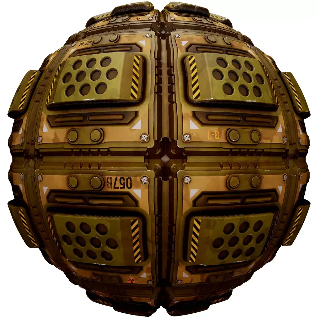 PBR Seamless Sci-Fi Texture 35 Low-poly 3D model