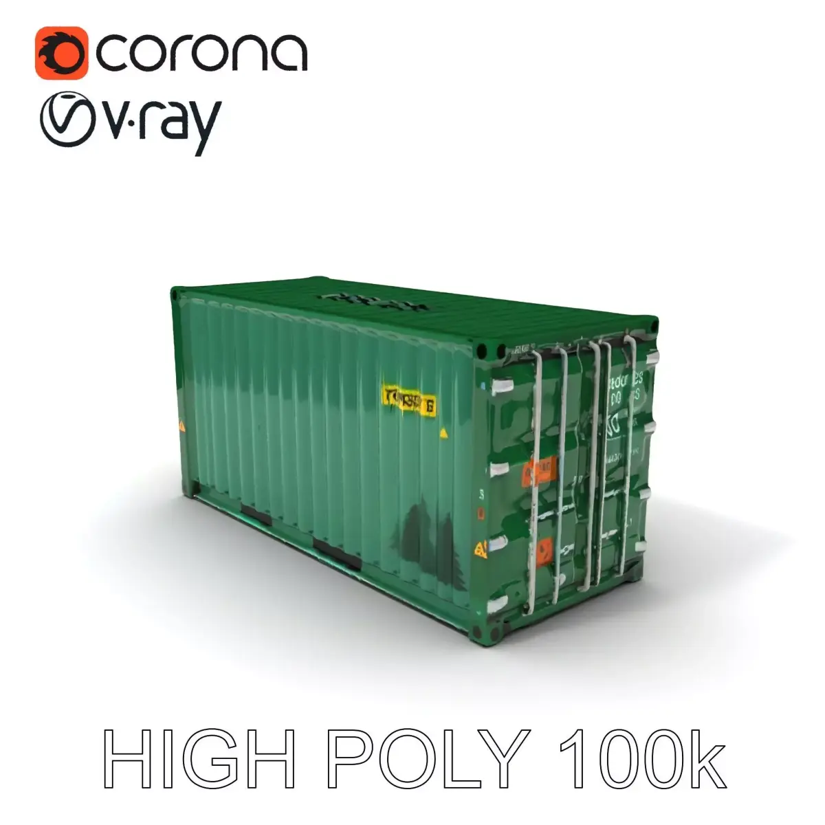Shipping Container Model Pack  Versatile D Asset Low-poly 3D model