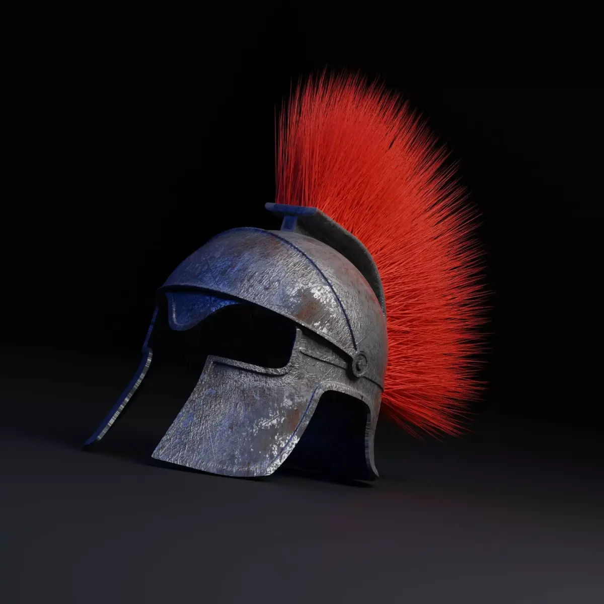 roman and spartan helmets models high poly 3D model
