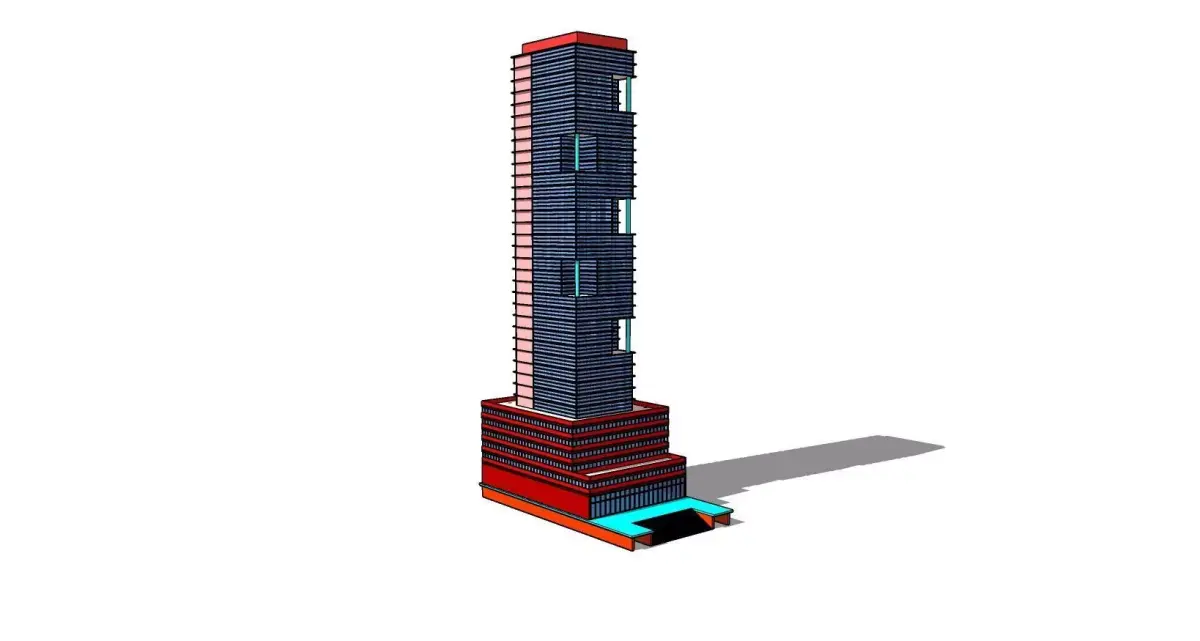 Commercial Building 07 3D model