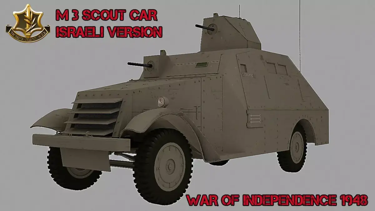 APC M3 Scout Car Isareli Version 3D model