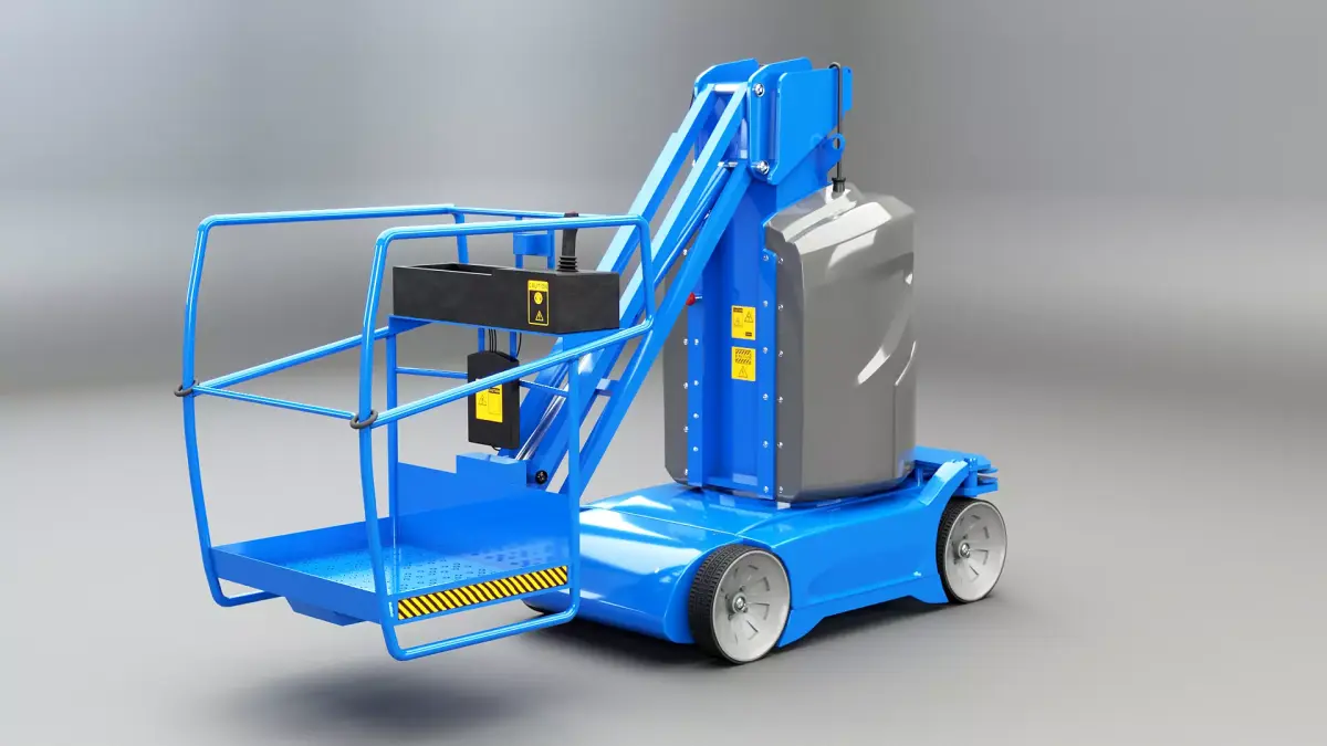 Electric Warehouse Boom Lift Low-poly 3D model