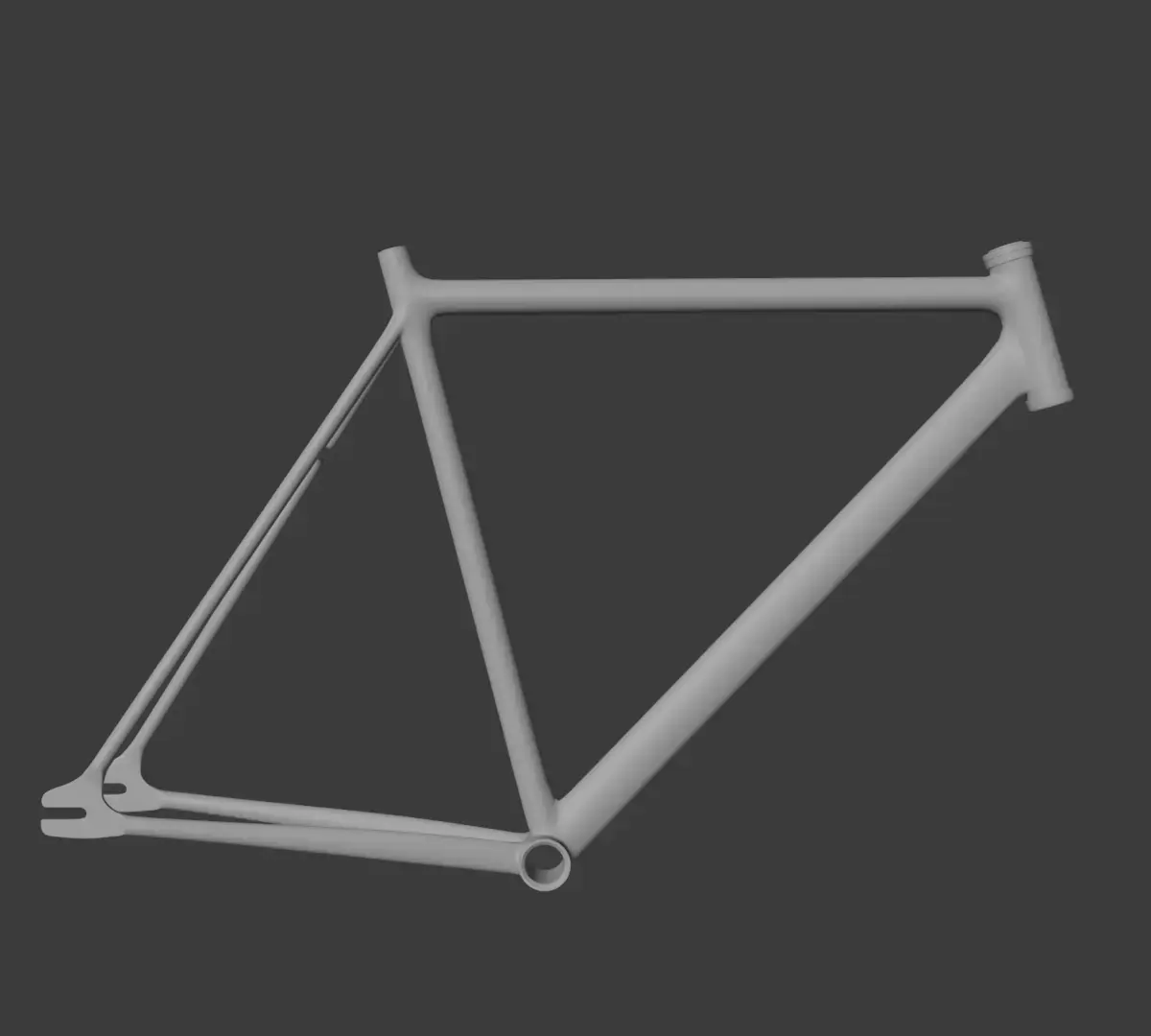 Bicycle Frame Free low-poly 3D model