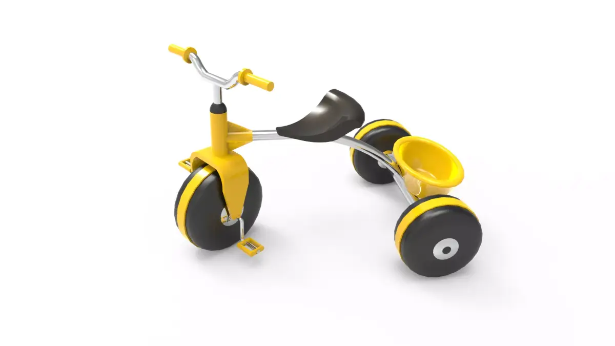 Kids Bicycle  Low-poly 3D model