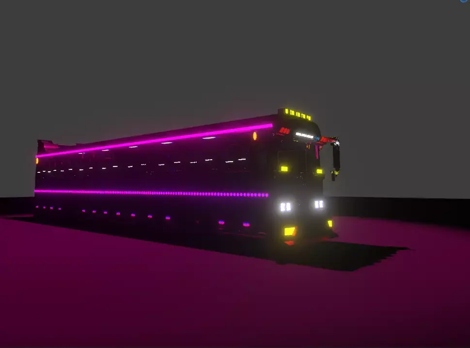 Lanka Ashok Leyland Bus - Viking  Low-poly 3D model