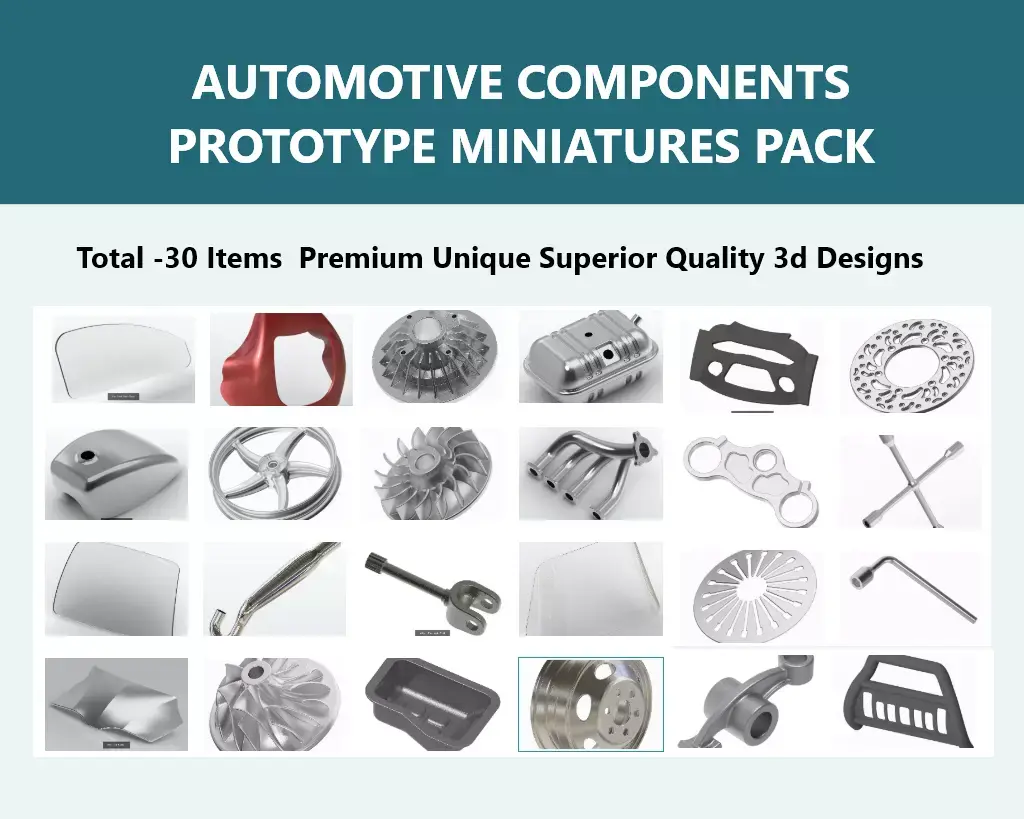 AUTOMOTIVE COMPONENTS PROTOTYPE MINIATURES PACK  purchase