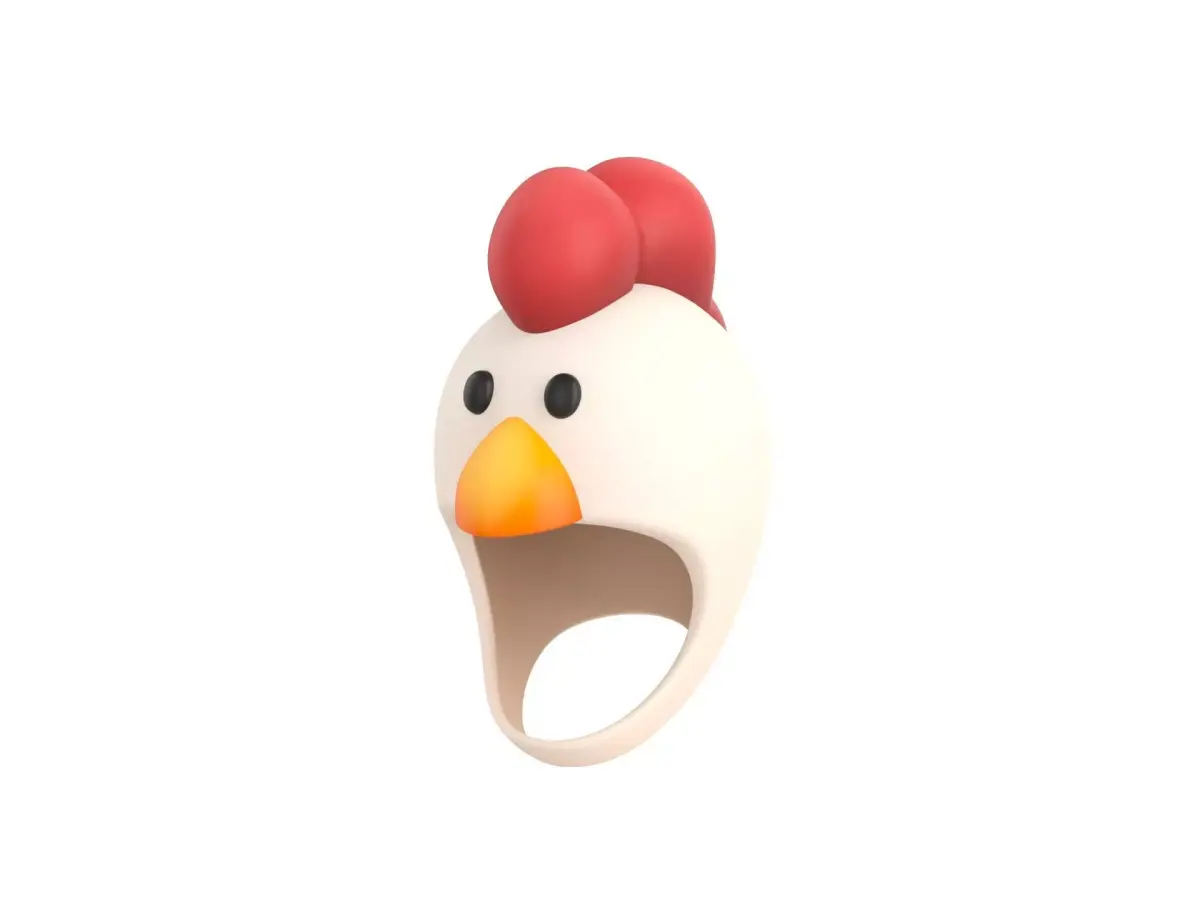 Prop073 Chicken Hat 3D model
