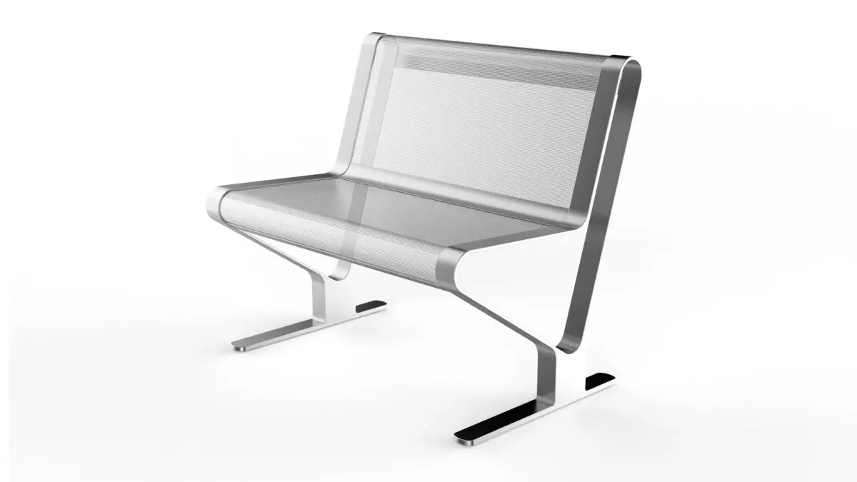 Waiting Room Seat V2 1 Big Seat 3D model