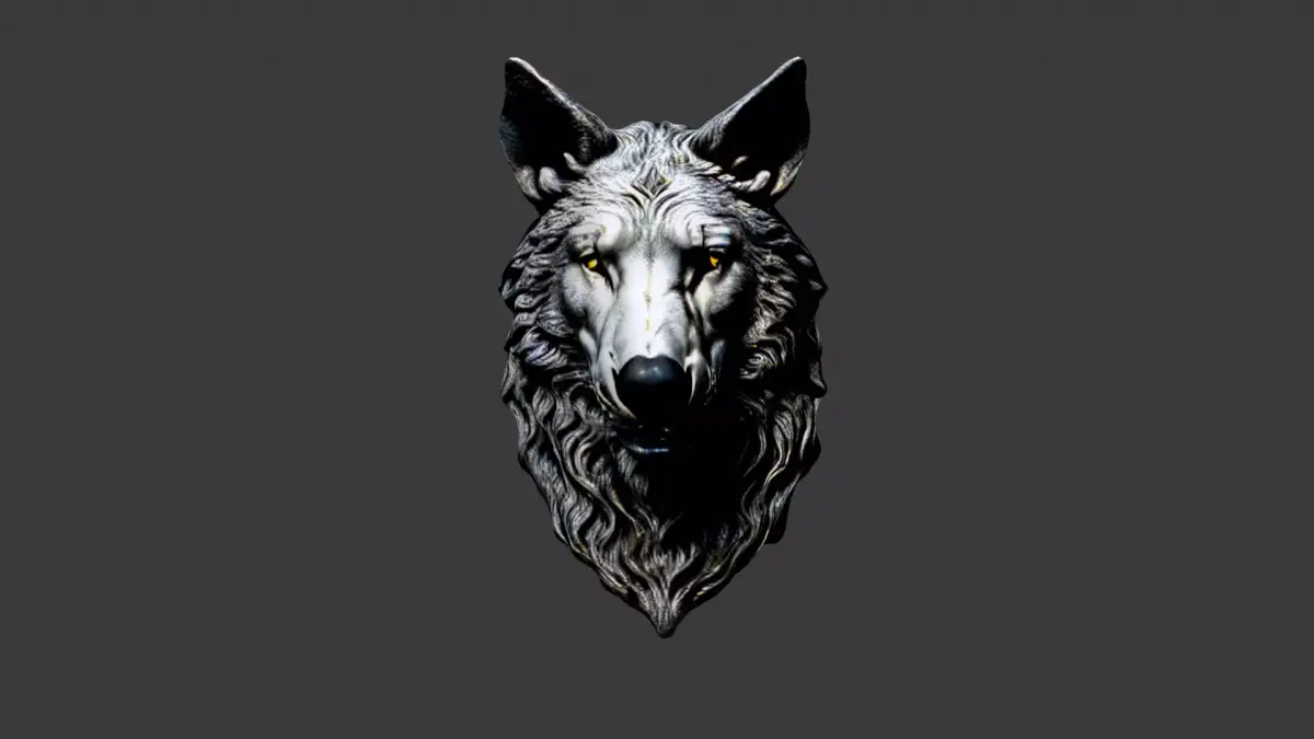 Animal Head Low-poly 3D model 30