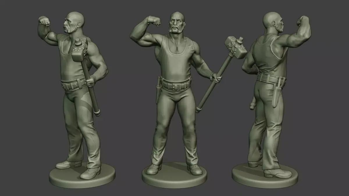 Bill HammerMan BH1 0003 3D print model