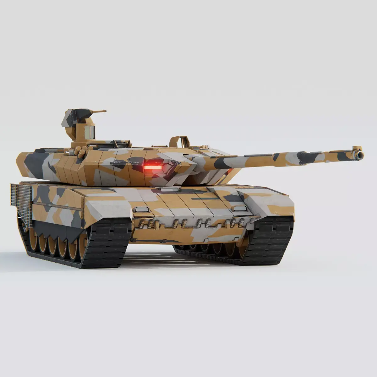 T90MS Tank Concept - Game Ready Low-poly 3D model