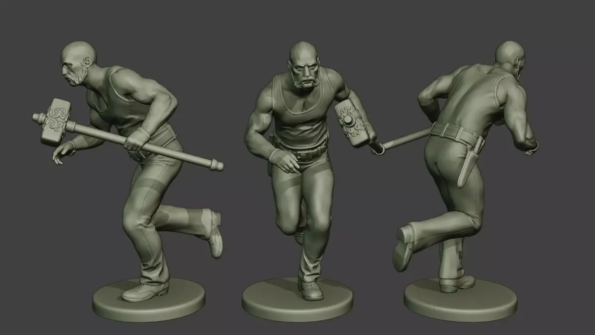 Bill HammerMan BH1 0004 3D print model