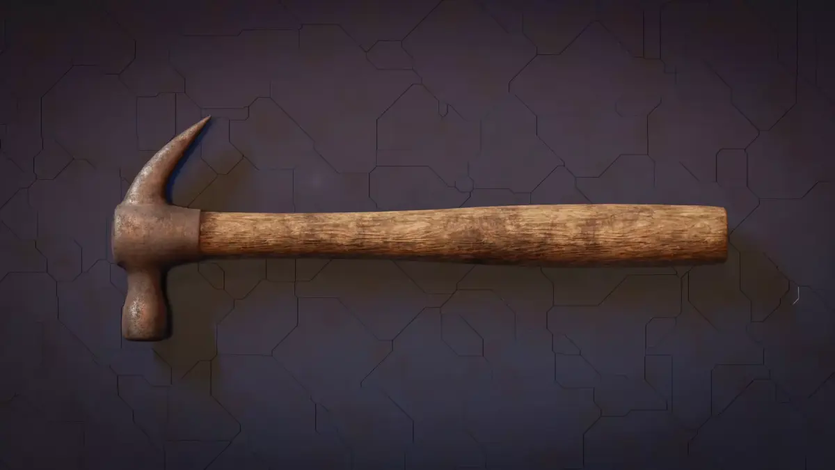 Game-Ready Rusted Hammar Low-poly 3D model