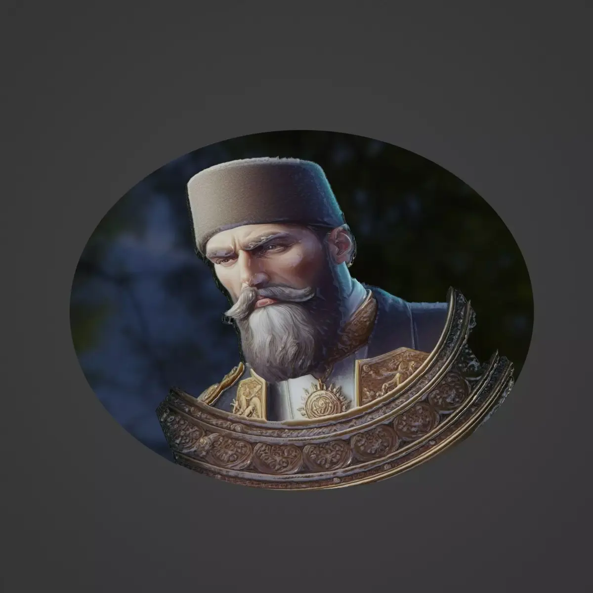 Ottoman Medallion 3D print model buy