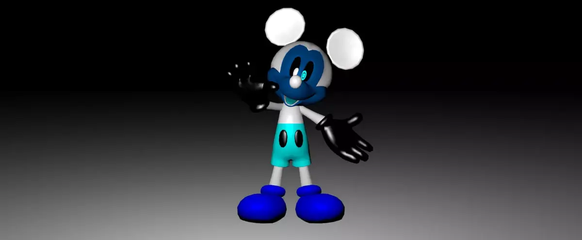 Photo Negative Mickey 3D model
