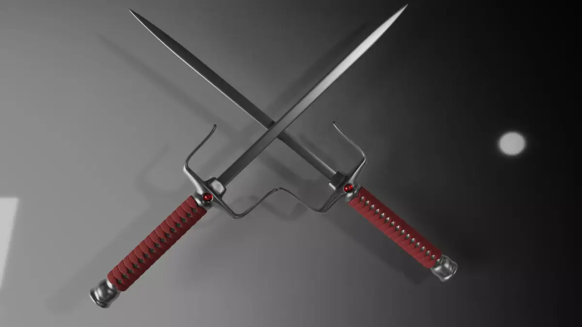 sai weapom 3D model