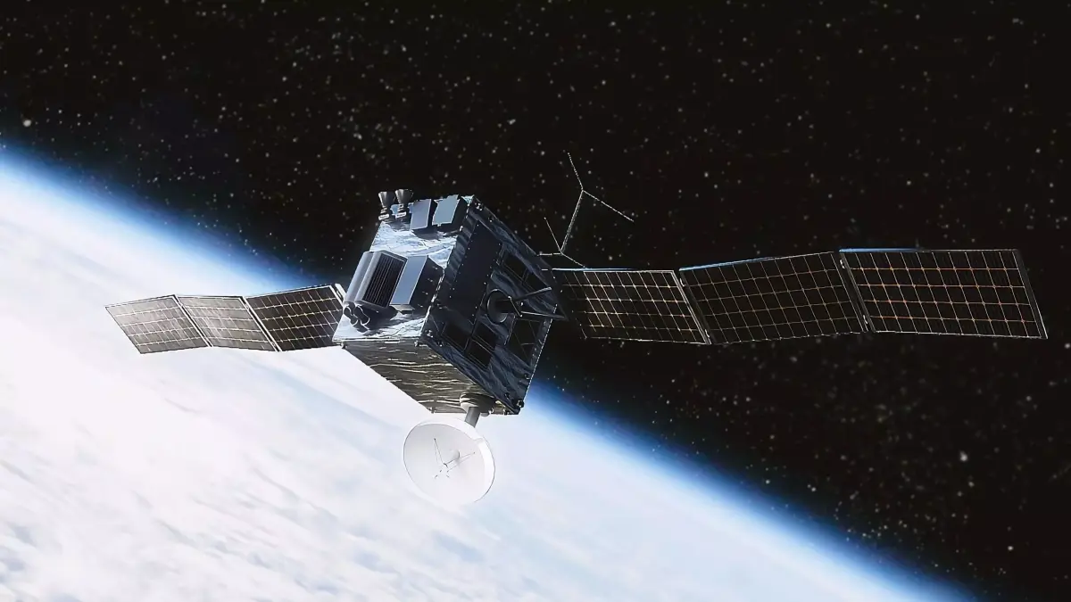 Surveillance Satellite Low-poly 3D model