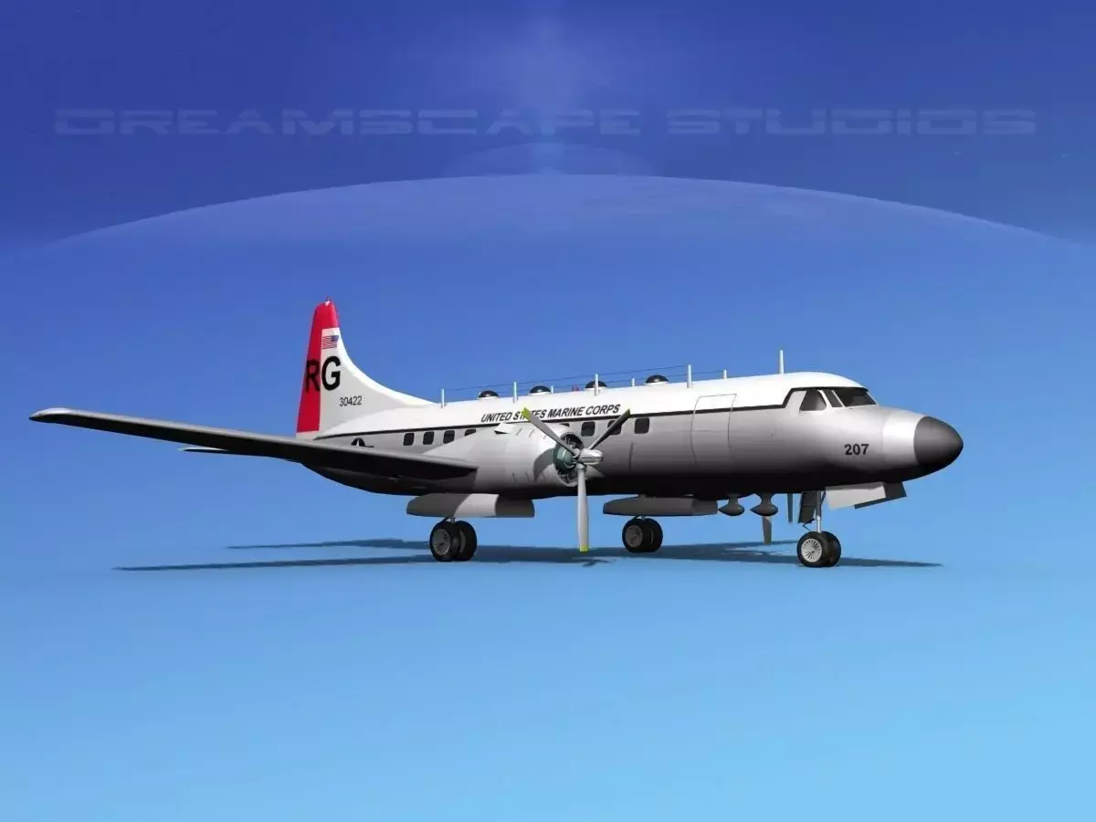 Convair T-29 US Marine Corps 3D model