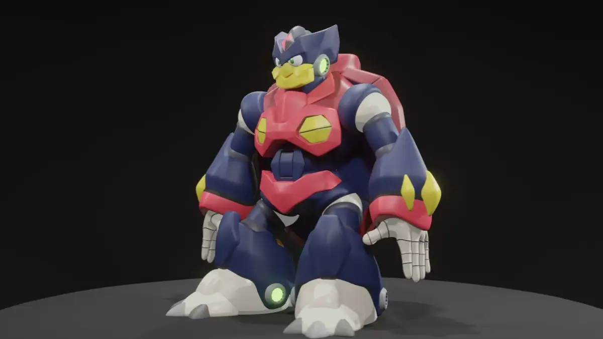 Rainy Turtloid 3D model