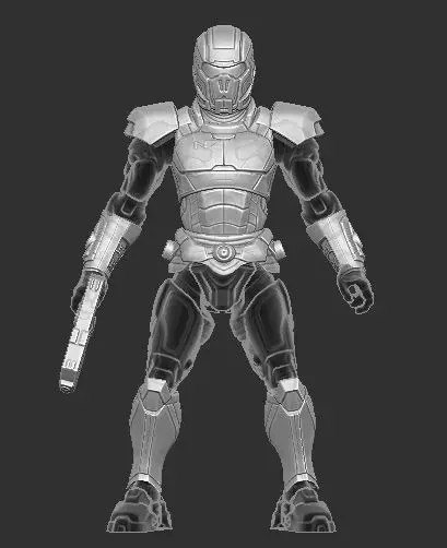 Commander Shepard Mass Effect Kit for Cosmic Legions 3D print model