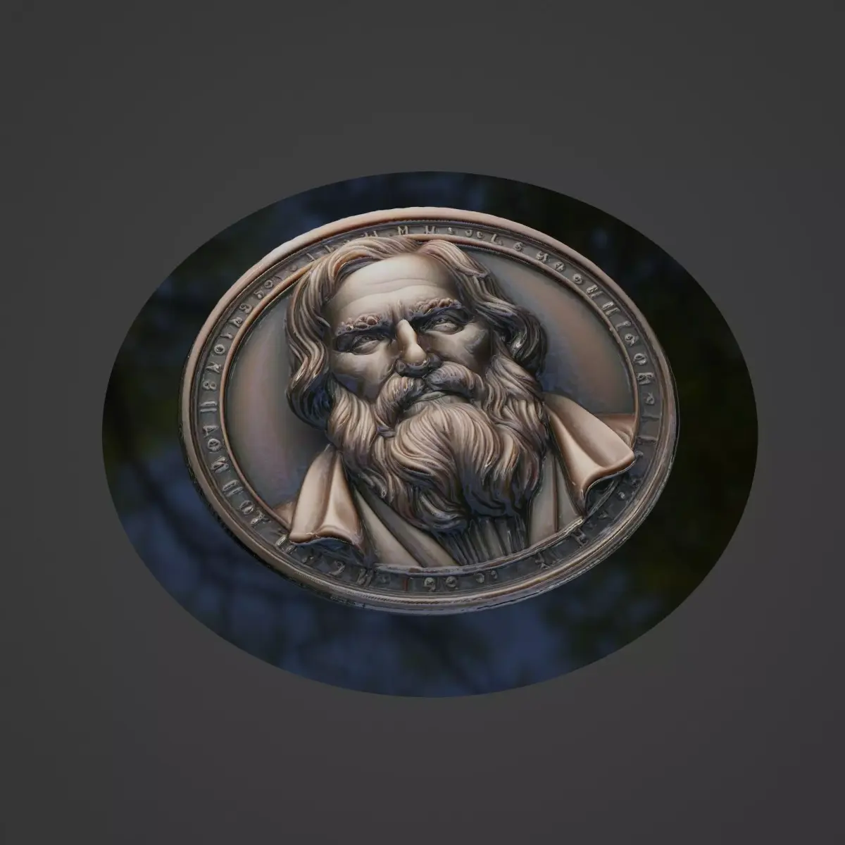Galileo Galilei Medallion 3D print model get