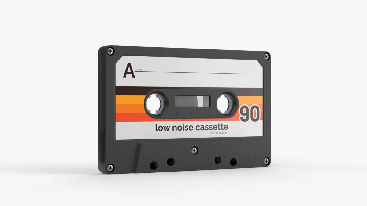 Cassette Tape - 70s A 3D model