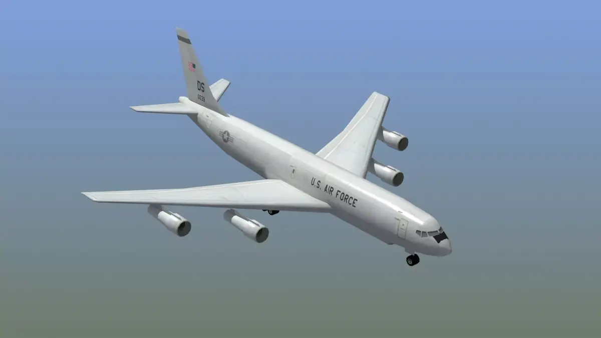 E-8 Joint STARS Low-poly 3D model