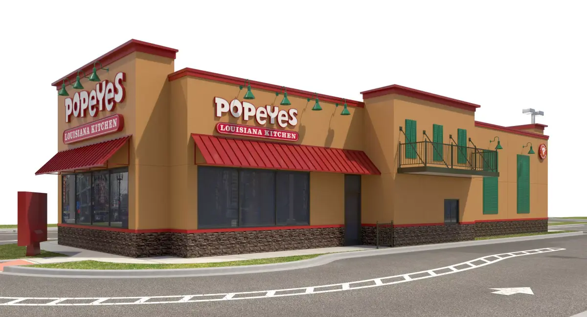 Retail-027 Popeyes With Site 3D model