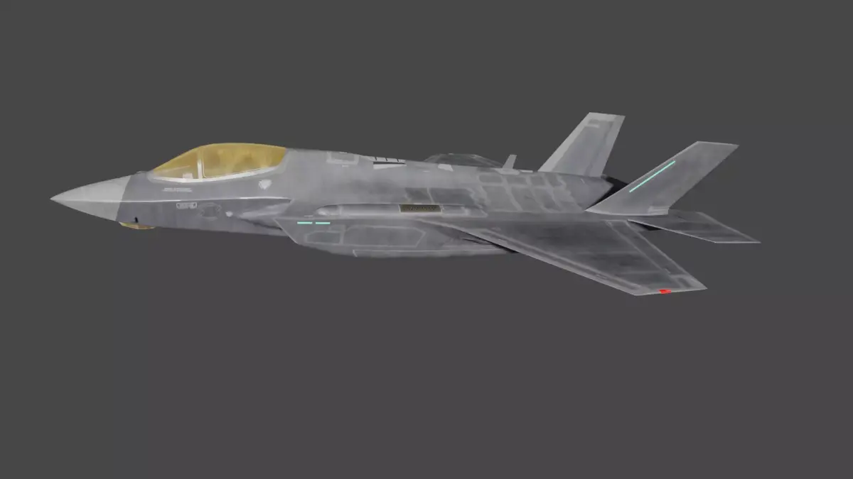 F35 fighter jet 3D model
