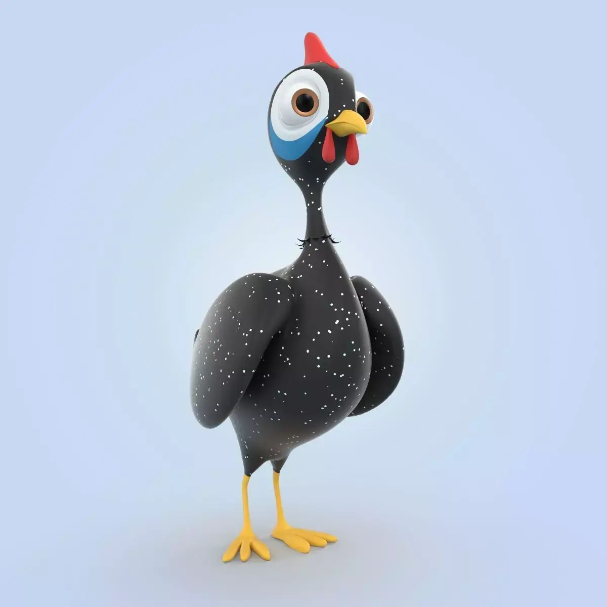 Guineafowls 3D model