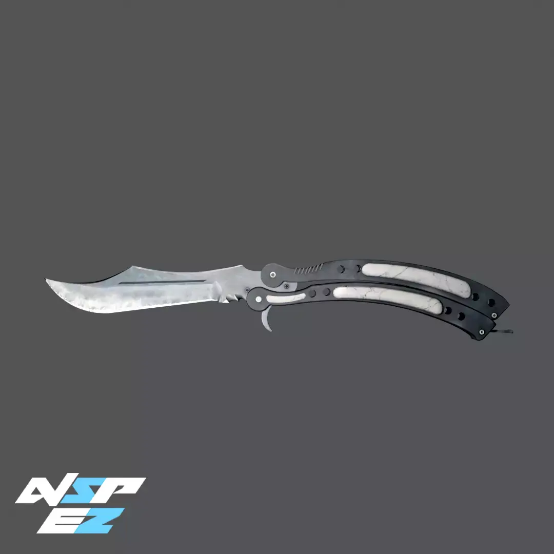Butterfly Knife CS GO Knife Low-poly 3D model