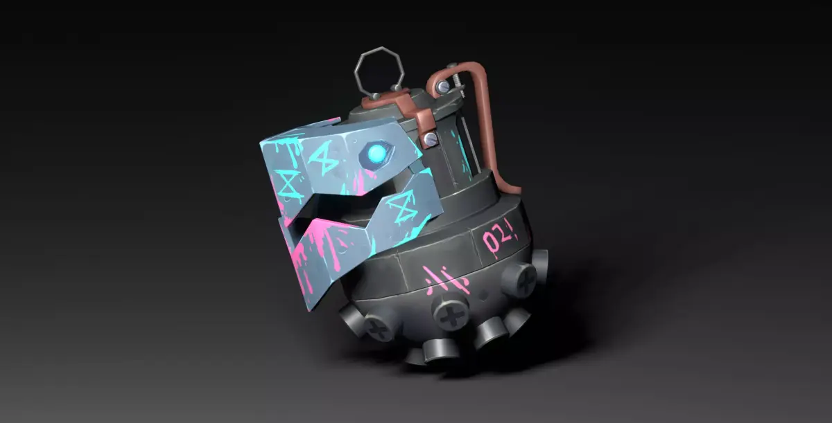 Jinx Grenade Low-poly 3D model buy