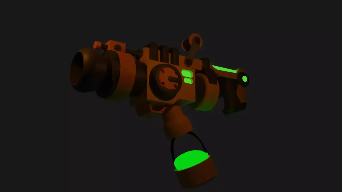 acid gun Free low-poly 3D model