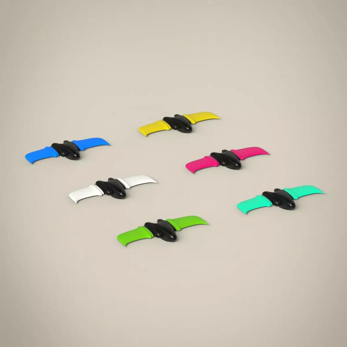 Spaceship set 3D model
