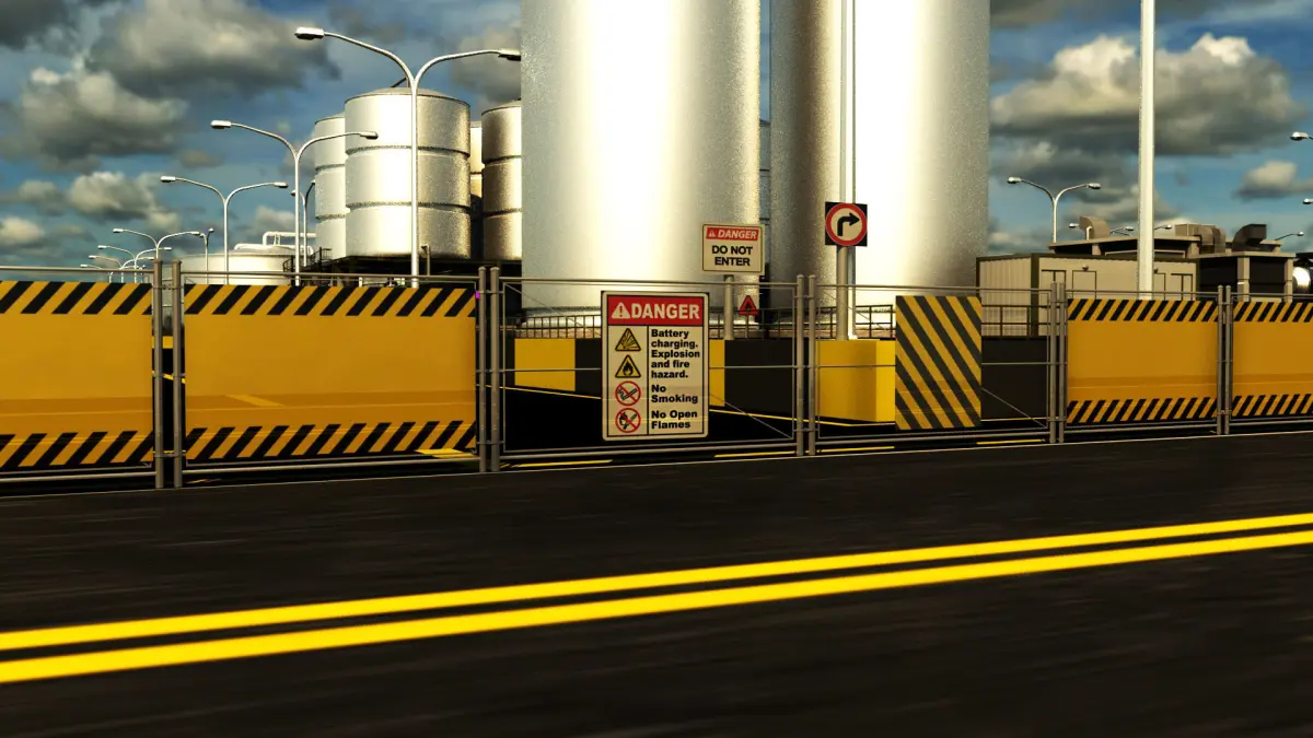 Oil Refinery 3D model