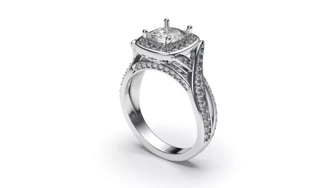 solitaire with ring sizes  8 part S60 3D print model
