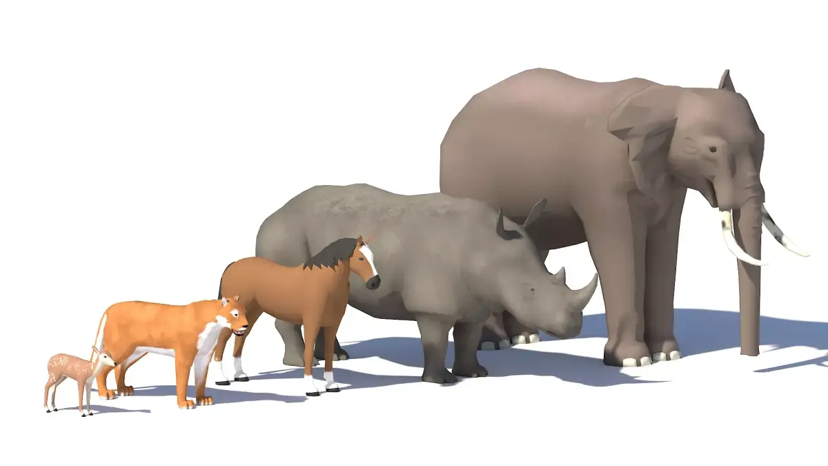 Low Poly Animals Free 3D model