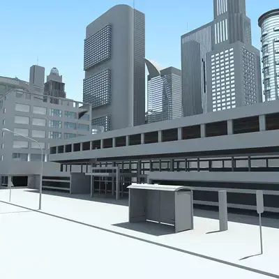 Full City Plan with Buildings 3D model