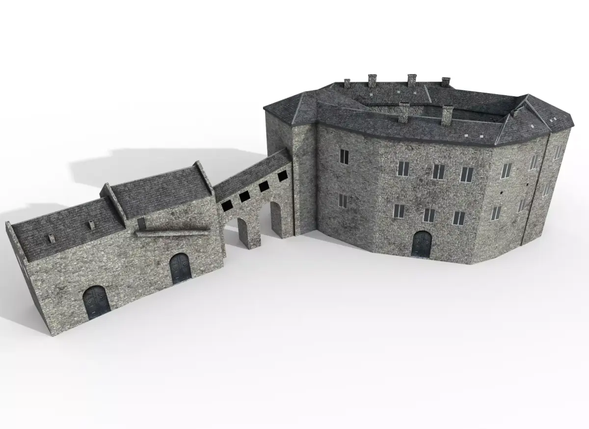 Schloss Herrenchiemsee Low-poly 3D model