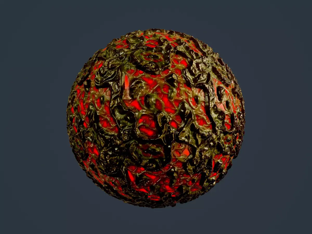 Sci-fi Alien Creature Environment Seamless PBR Texture 32 Texture