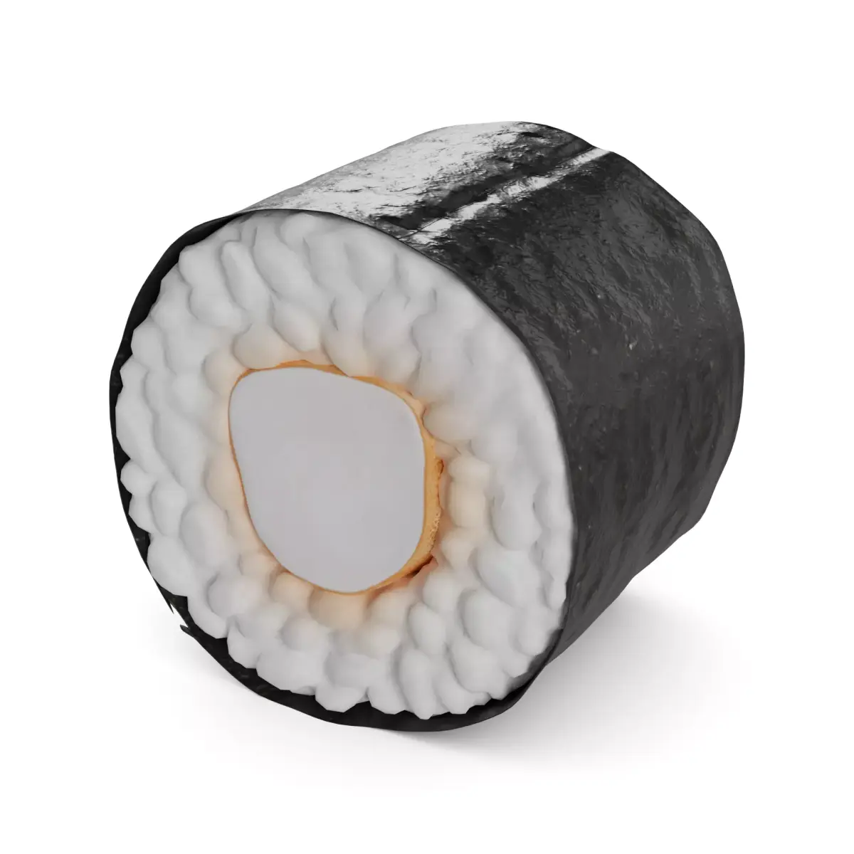 Sushi Tiger prawn curry sauce Low-poly 3D model