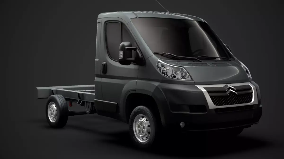 Citroen Jumper Relay Chassis Truck Single Cab 3000WB 2014 3D model
