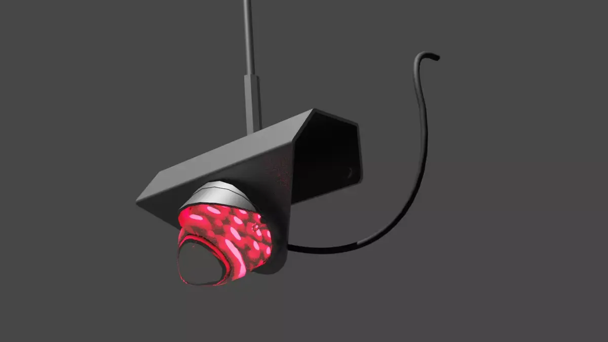 Antenna Bracket with Light 3D model
