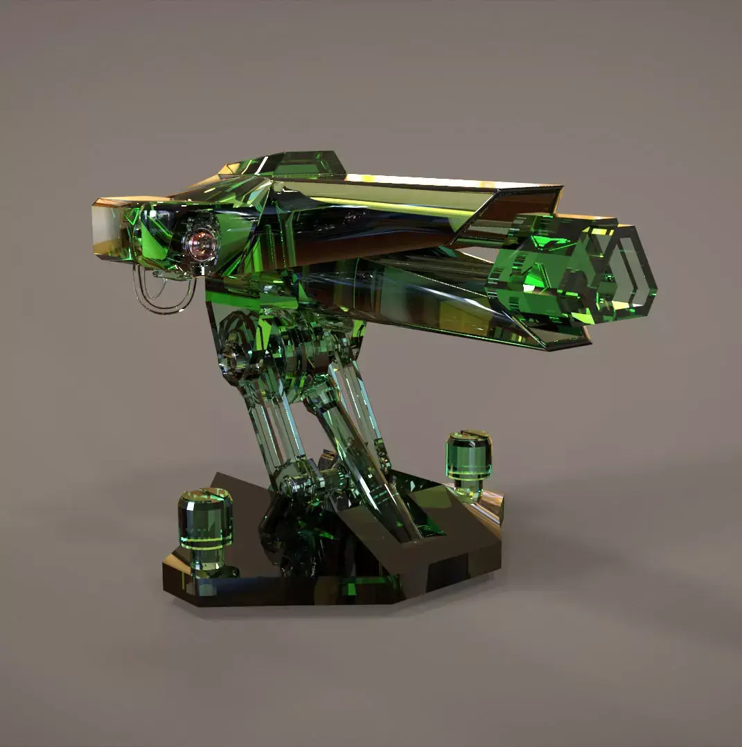Turret Gun 3D model purchase